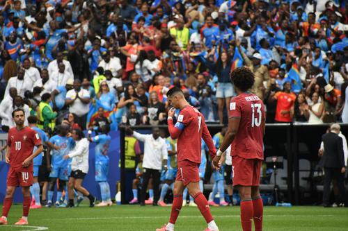 CR7 no se fue contento con el resultado en Houston. (Foto: Rudy Martínez)