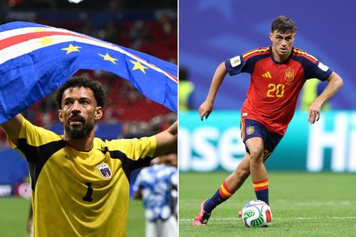 Vozinha y Pedri fueron protagonistas en sus respectivas selecciones. (Fotos: AFP)
