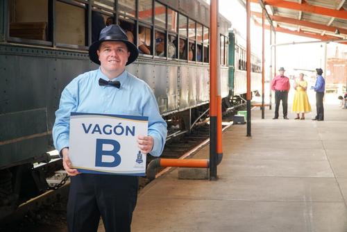 Actores hacen que las visitas sean más reales. (Foto: Cortesía Museo del Ferrocarril)
