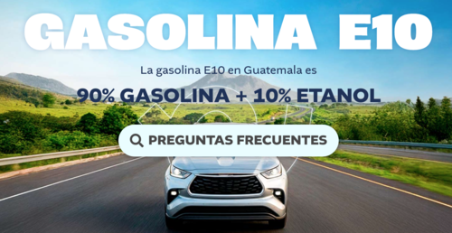 El sitio explica qué es la gasolina E10 y cómo funcionará su incorporación al mercado nacional. (Imagen: captura de pantalla)