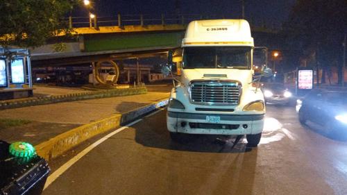 El vehículo presentó fallas desde las primeras horas de este día. (Foto: Municipalidad de Guatemala)