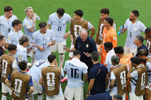 Uruguay sumó 27 remates a puerta, 10 de ellos entre los tres palos. (Foto: AFP)