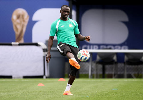 Mané durante el entreno del conjunto africano realizado en la universidad de Washington. (Foto: AFP)