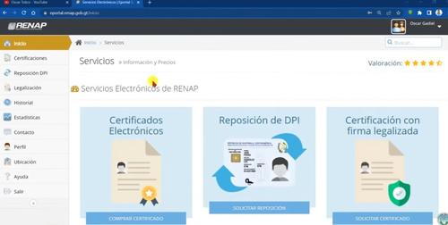 Lo primero es ingresar a la página del Renap. (Foto: Héctor Gómez/Colaborador)