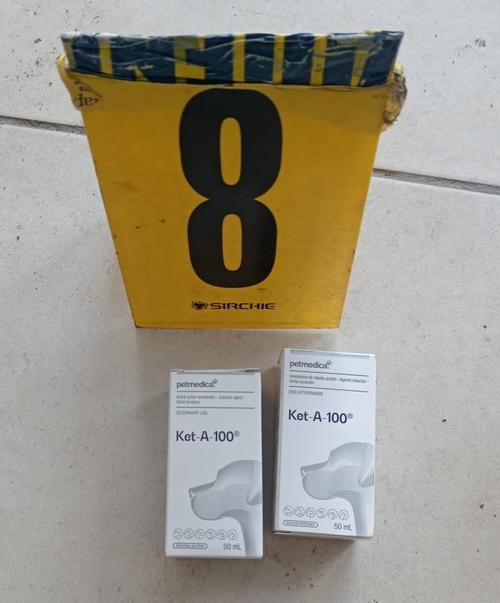 Ketamina de uso veterinario incautada en un operativo. (Foto: PNC)