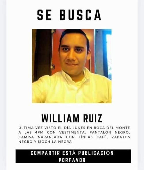 William Ruiz fue visto por última vez en Boca del Monte. (Imagen: Erick Mazariegos/X)
