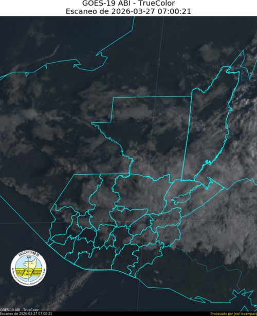 Las temperaturas altas y el ingreso de humedad marcarán las condiciones climáticas este fin de semana. (Imagen: Conred)