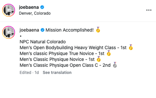 Arnold Schwarzeneggers Joseph Baena,campeon fisicoculturismo 5