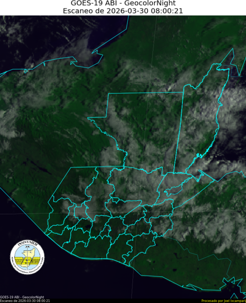 Humedad ingresará al territorio nacional por ambos litorales. (Foto: Insivumeh)