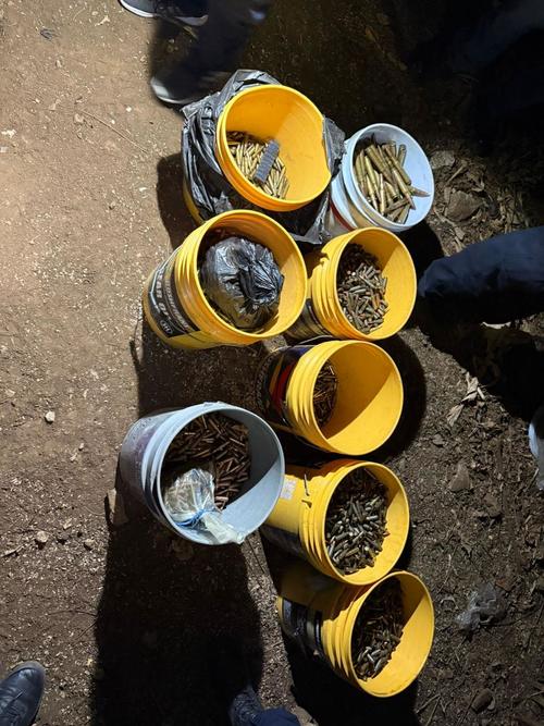 Más de 40 mil municiones fueron localizadas en la vivienda en Huehuetenango. (Foto: MP)
