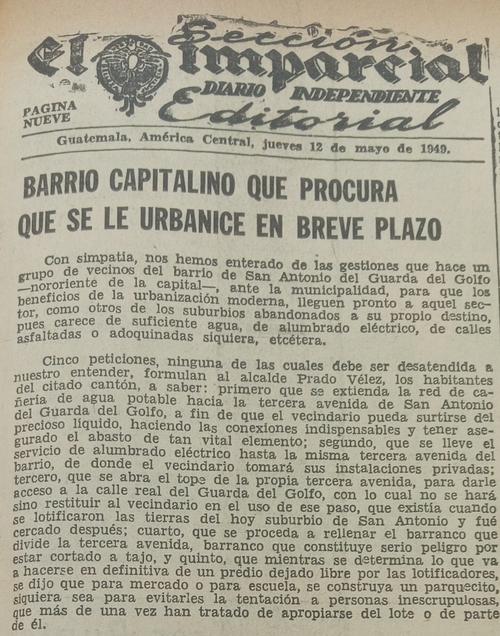 En 1949, vecinos del barrio pidieron al alcalde Martín Prado la urbanización del área, pero la solicitud fue rechazada por falta de fondos. (Foto: Hemeroteca Nacional)