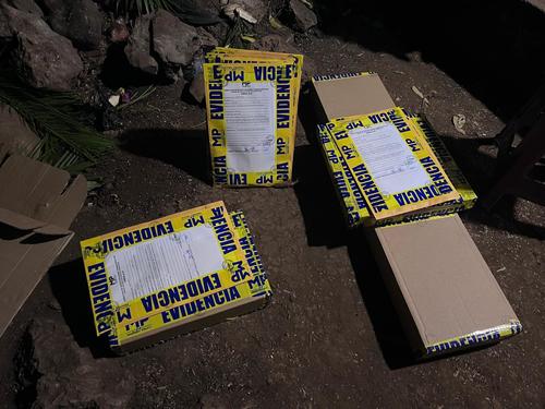 Los indicios fueron embalados. (Foto: MP)