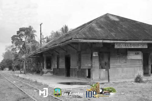 El paso del ferrocarril marcó un punto de inflexión en la historia del municipio. (Foto: Municipalidad de Los Amates)