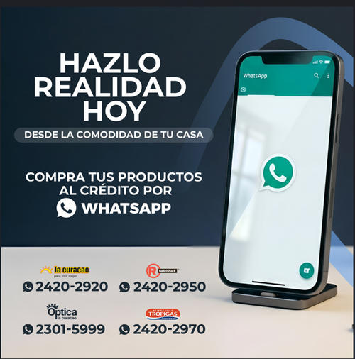 La Curacao, atención al cliente, compras, crédito, Whatsapp, seguro, rápido, Guatemala, Soy502