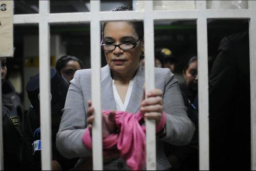 Baldetti durante una comparescencia en la Torre de Tribunales. (Foto: Archivo/Soy502)
