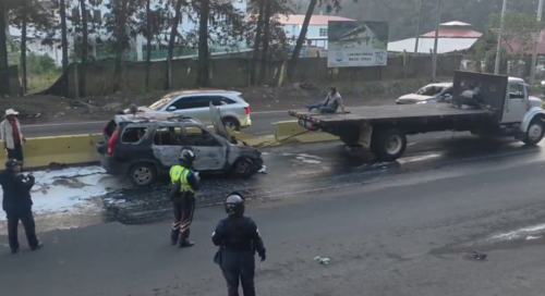 El carril obstaculizado se liberó. (Foto: Captura de pantalla)