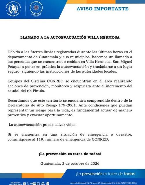 (Imagen vía: CONRED)