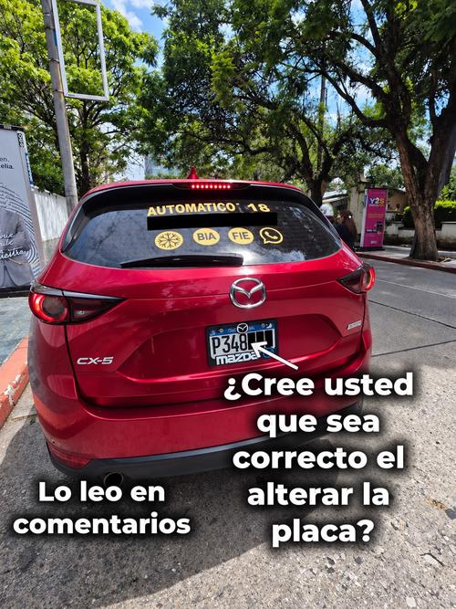 Así localizaron las placas el vehículo y por ello se colocó la sanción. (Foto: PMT)