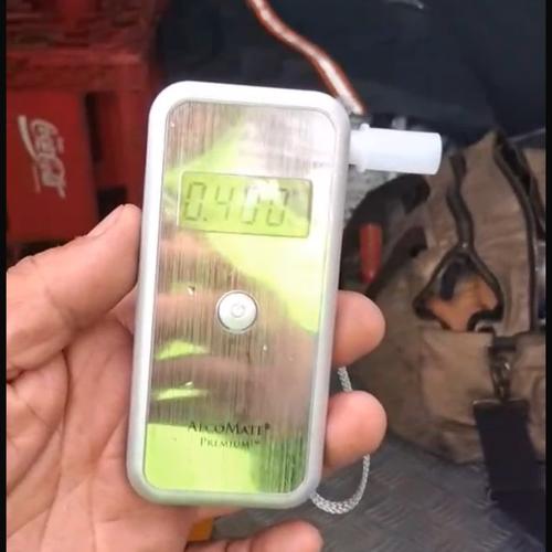 Este fue el resultado de la prueba de alcoholemia. (Foto: Amilcar Montejo)