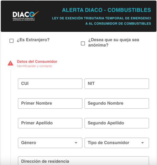 Los consumidores pueden presentar una queja cuando el precio de la bomba no coincide con la factura. (Imagen: captura de pantalla/DIACO)