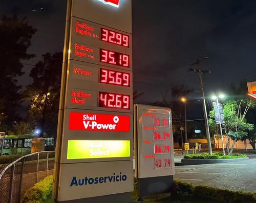 Estos son los precios de los combustibles este fin de semana. (Soy502)