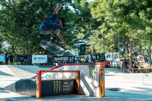 Uno de los máximos exponentes del Sakateboarding en Guatemala es Iván Arévalo, quien finalizó su prueba en el puesto 93, ente 136 participantes. (Foto: Federación de Patinaje)