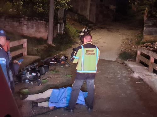 El hombre presentaba una herida provocada por proyectil de arma de fuego. (Bomberos Voluntarios)