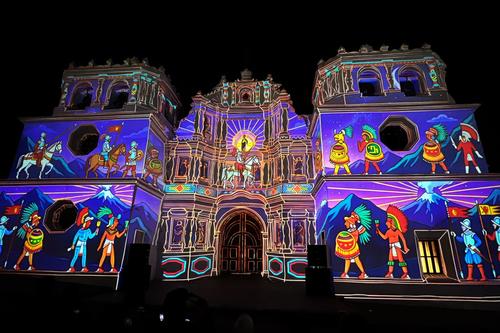 Ciudad Vieja, 500 años, videomapping, noticias, comunidad, soy502, guatemala 2