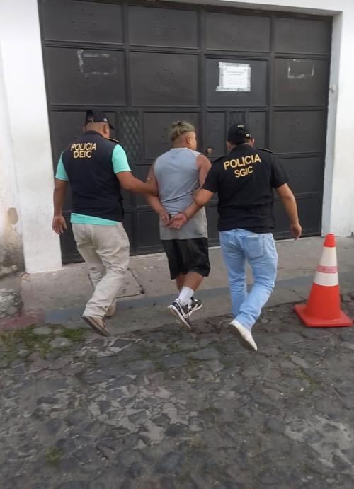 Degner “N”, alias “La Baby”, fue capturado en Sacatepéquez. (Foto: PNC)