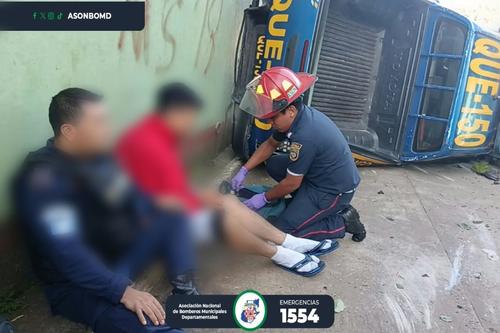 Las víctimas fueron asistidas y trasladadas a un centro asistencial. (Foto: Asonbomd)