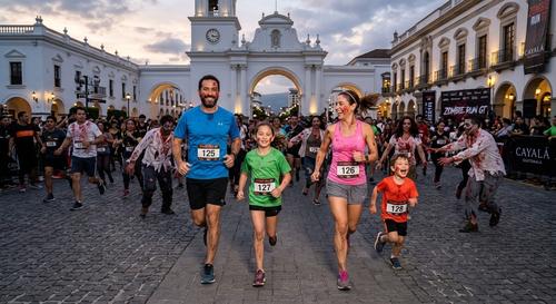 Zombie run 3K, corre, vida, carrera, Cayala, guatemla, noticias, guate, que hacer 4