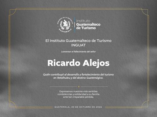 Ricardo Alejos fue precursor e innovador del turismo. (Imagen: INGUAT)