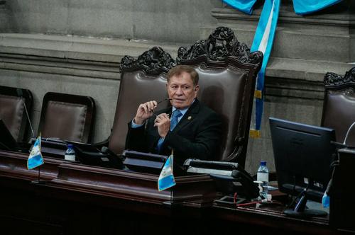 El presidente del Congreso, Luis Contreras, catalogó la regulación del teletrabajo como una iniciativa prioritaria para el pleno. (Foto: Wilder López/Soy502)