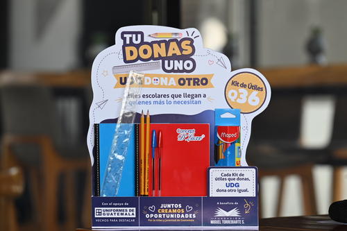 Uniformes de Guatemala, Fundación Miguel Torrebiarte, alianza, educación, kit, útiles escolares, Guatemala, Soy502