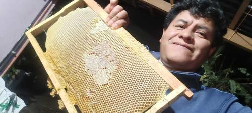 Carlos Quelex enseña a cuidar abejas y salvar ecosistemas locales. (Foto: Carlos Sotz/Colaborador)
