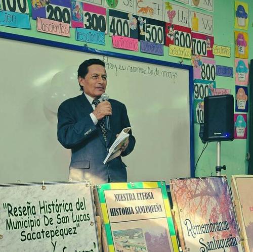 La historia de San Lucas Sacatepéquez en la obra de Fredy Salazar. (Foto: Renato Melgar/Colaborador)