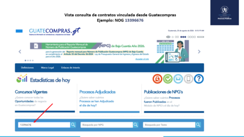 La herramienta actual permite búsquedas específicas por NIT, CUI o nombre. (Imagen: captura de pantalla)
