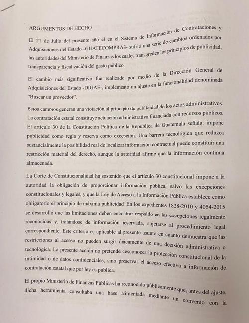 El diputado Orlando Blanco interpuso un amparo para revertir las restricciones y restituir el acceso general a más de 9 millones de registros en Guatecompras. (Foto: Soy502)