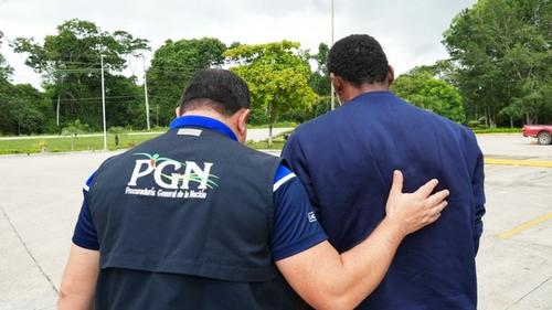 La PGN coordinó con la embajada de Belice para documentar su identidad. (Foto: PGN)