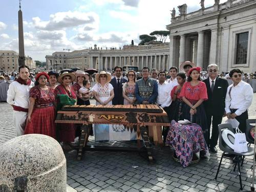 Marimba, grupo Ajin, guatemalteca, caticano, papa Leon XIV, Soy502, Guatemala, noticias 2