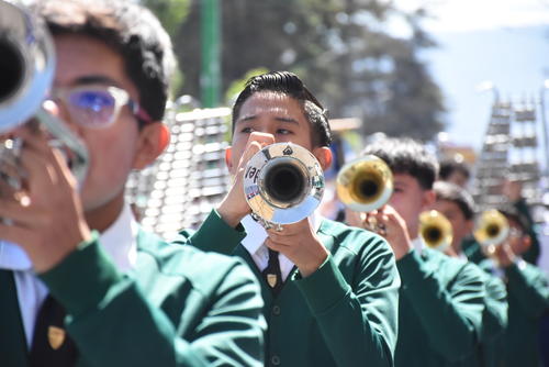 El desfile de nivel medio se desarrollará el 15 de septiembre y tendrá el mismo recorrido. (Foto: Erick Colop/Colaborador)