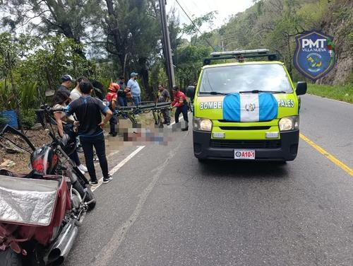 La víctima se encontraba estable al momento de ser trasladado a un centro asistencial. (Foto: PMT Villa Nueva)