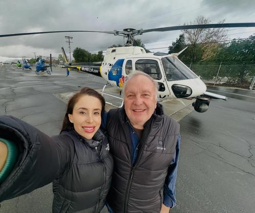 La periodista Eliana Moreno y el piloto George Marciniw, quienes volaban en el helicóptero también fallecieron. (Foto: Redes sociales)