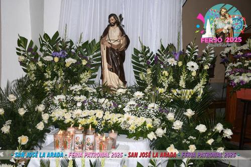 San José es decorado para su fiesta patronal y para cuando sale en procesión. (Foto: Noticias Chiquimula Oficial)