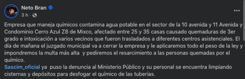 El alcalde de Mixco se pronunció ante las denuncias ciudadanas. (Foto: captura de pantalla)