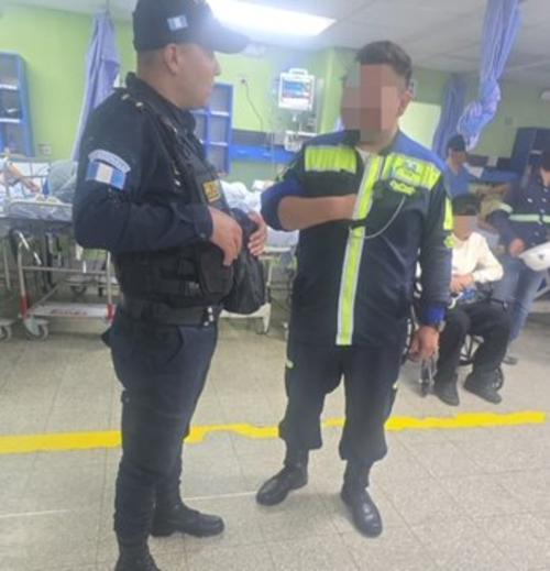 El PMT quedó ingresado en un centro asistencial. (Foto: PNC)