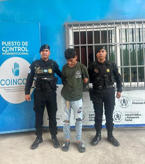 El hombre capturado es de nacionalidad hondureña. (Foto: PNC)