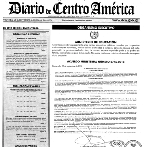 El acuerdo fue establecido desde el 2018. (Foto: Diario de Centroamérica)