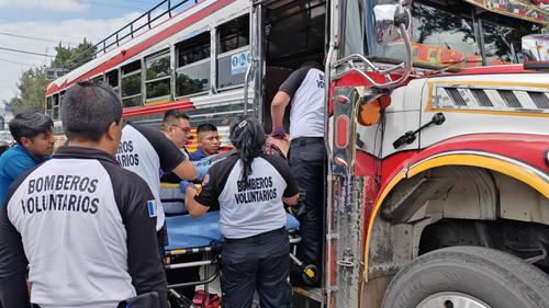 El piloto de la unidad fue atacado a tiros. (Foto: Bomberos Voluntarios)