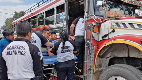 El piloto de la unidad fue atacado a tiros. (Foto: Bomberos Voluntarios)
